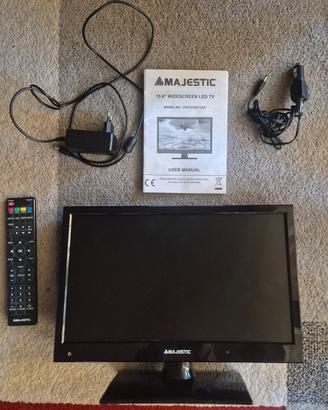 TV Majestic 15.6 Led, camper van auto 