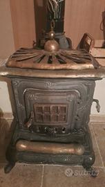 stufa a legno in ghisa