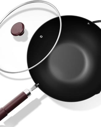 32 cm/12,6'' Wok Antiaderente in Acciaio al Carbo