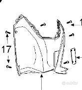 Retroscudo parte basso Peugeot Belville 125 / 200