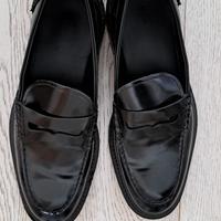 Mocassino zara nero pelle 