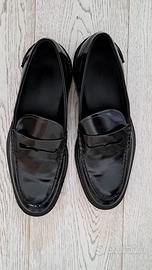 Mocassino zara nero pelle 