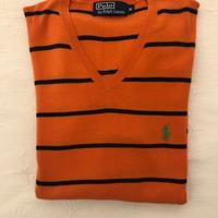 MAGLIONE  COTONE RALPH LAUREN ARANCIONE TAGLIA M