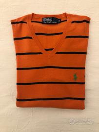 MAGLIONE  COTONE RALPH LAUREN ARANCIONE TAGLIA M
