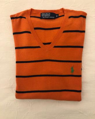 MAGLIONE  COTONE RALPH LAUREN ARANCIONE TAGLIA M
