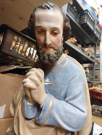 San Giuseppe cm. 50 inginocchiato in GESSO