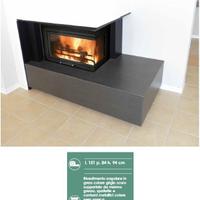 Rivestimento per camino angolare