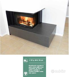 Rivestimento per camino angolare