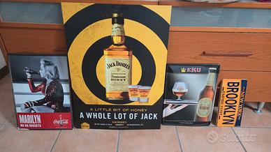 locandine vintage di latta