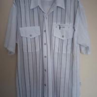 camicia uomo bianca a righe