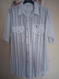 camicia uomo bianca a righe