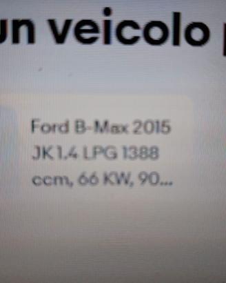 Kit ricambi per tagliando Ford Bmax B/GPL