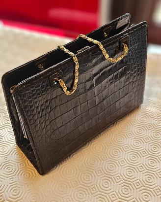 Borsa donna - Vintage - vero coccodrillo