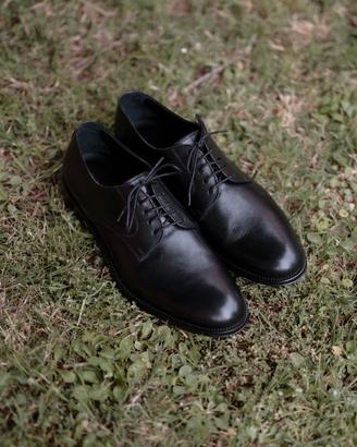 Scarpe sposo nere eleganti matrimonio 41