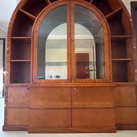 Libreria ad arco con vetrina Carpanelli