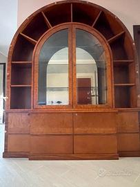 Libreria ad arco con vetrina Carpanelli