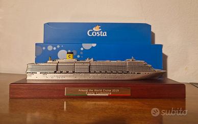 Modellino nave costa Luminosa giro del mondo 2019