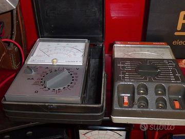 tester multimetro laboratorio elettronico vintage