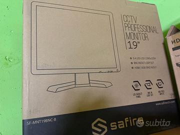 4 CCTV PROFESSIONAL MONITOR 19 - SAFIRE - NUOVI -