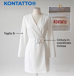 Blazer Dress / Miniabito KONTATTO Bianco - S