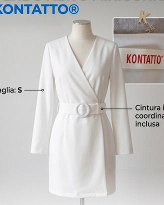 Blazer Dress / Miniabito KONTATTO Bianco - S