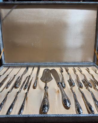 Set posate argento dolci 26 pezzi