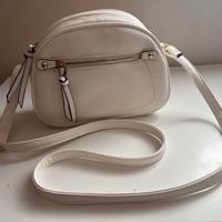 Tracolla bianca in similpelle