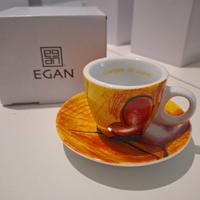 Set 4 tazzine da caffè Egan - Campo di cuori