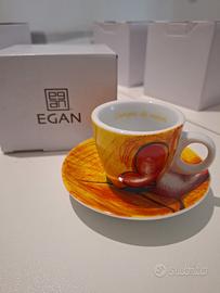 Set 4 tazzine da caffè Egan - Campo di cuori