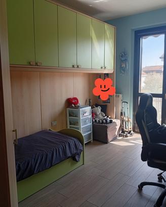 Cameretta completa con letto a contenitore