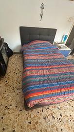 Letto una piazza e mezzo compreso di materasso