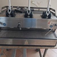 macchina caffè a leve 3 gruppi 