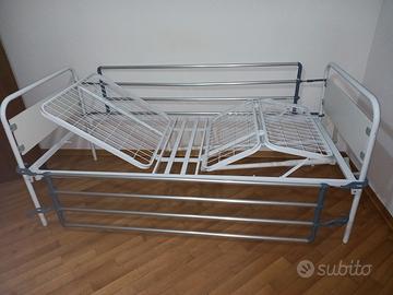 Letto ortopedico due manovelle + sbarre letto