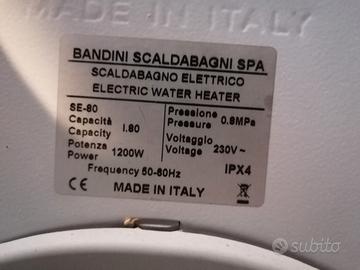 Boiler scaldabagno elettrico