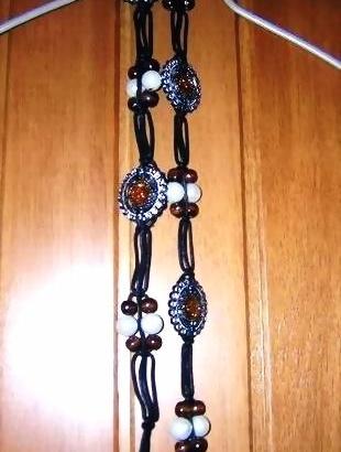 CINTURA REGOLABILE CON LACCI E CHARMS **NUOVA**