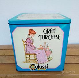 SCATOLA LATTA GRAN TURCHESE VINTAGE