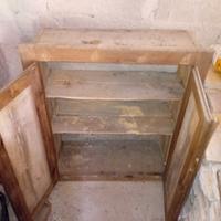 vecchio mobile da incasso a muro 