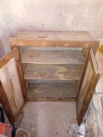 vecchio mobile da incasso a muro 