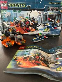 LEGO 8968 AGENTS 2.0 MISSION SCAFO PIÚ MOTO D’ACQU