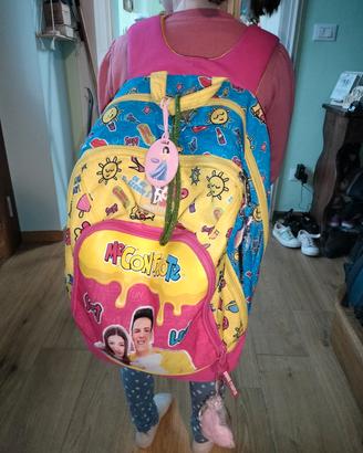 Zaino scuola elementare Me contro Te luci Led