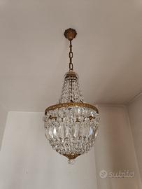 Lampadario montgolfier in stile impero