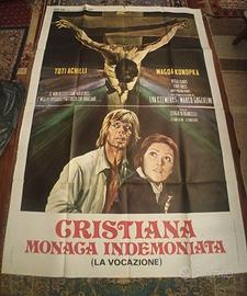 Manifesto 4F Cristiana monaca indemoniata
