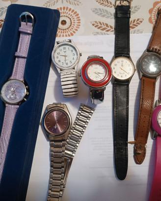 N° 7 orologi a 1 euro cad.