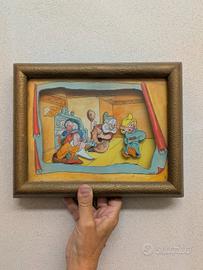 Quadro animato 3D Sette Nani G. Donvito