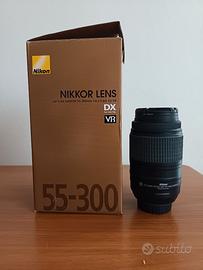 Teleobiettivo Nikkor 55-300mm 1:4,5-5,6 GED