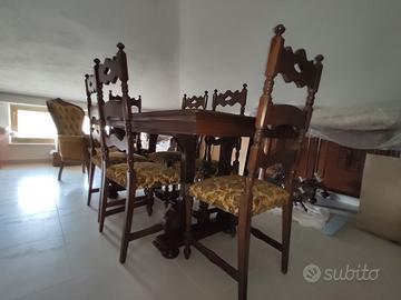 Sedie e Tavolo anni 60