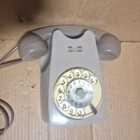 Telefono  a disco grigio modello da muro Si