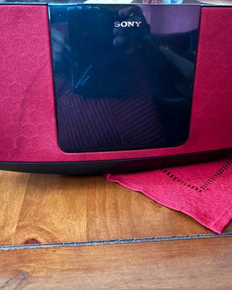 micro Hi-Fi Sony CMT-V11iP rosso (rarità)