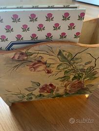 Porta riviste o libri, in legno ,