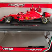 FERRARI SF-71H VETTEL 1/18 BURAGO F1 1 18